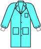 Kimberly-Clark Blue Small SMS General Purpose Work Coat - 3 Pockets - 036000-10045 - 036000-10045 - R. S. Hughes Company, Inc.