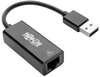 USB 3.0 to Gigabit Ethernet NIC Network Adapter - 10/100/1000 Mbps, Black -- U336-000-R