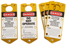 Labeled Lockout Hasps (Gold) - 65964 - Brady Corporation