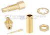 SSMC Jack Bulkhead Connector for RG-178, RG-196 Cable, Crimp/Solder, Gold Plated Berllium Copper Body, Length 0.74 In - FMCN1293 - Fairview Microwave Inc.