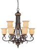 1P-50075-9-241 Mid. Chandeliers-Glass Up - 457310 - Capital Lighting, Inc.