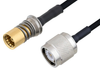 Snap-On BMA Jack to TNC Male Cable 24 Inch Length Using PE-SR405FLJ Coax - PE3C4865-24 - Pasternack
