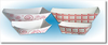 Food Trays - Red Plaid - Red Swirl -- FT-025-RP - Image