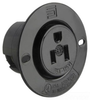 Straight Blade Flanged Receptacle Outlet -- 5279-SSBK - Image