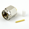 SMA Male (Plug) Connector For .086 SR, RG405, RG405 Tinned Cable, Solder, Nickel Plated Brass Body, Length 0.335 In - SC3018 - Fairview Microwave Inc.