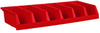 Akro-Mils System Bin Red Shelf Storage Bin - 12 in Length - 33 in Width - 5 in Height - 6 Compartments - 30312 RED - 30312 RED - R. S. Hughes Company, Inc.
