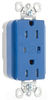 Surge Suppression Receptacle - PTTR5262-BLSP - Hubbell Wiring Device-Kellems