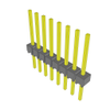 Headers, Male Pins - 612-MTSW-108-09-T-S-400-ND - DigiKey