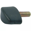 Male Wing Knob; Threaded Stud, Staggered, Black -- KHY-300 - Image