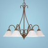 Mid. Chandeliers-Glass Down - 730108 - Capital Lighting, Inc.