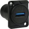 Usb Adapter, 3.0 Type A Rcpt-Rcpt; Usb Connector Convert From Amphenol Sine/tuchel - 84AC0672 - Newark, An Avnet Company
