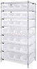 Storage Shelving with Bins - WR8-950CL - Simplastics