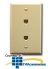 ICC Wall Plate - 2 Voice Ports, 6P/4C - IC630E44 - TelephoneStuff.com