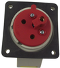 Socket, Panel Mount, 110V, 2P+E Way; Current Rating Walther - 68C5559 - Newark, An Avnet Company