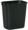 Rubbermaid® Soft Wastebasket - 13 5/8 Qt., Black -- 2955BK - Image