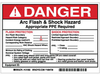 Preprinted Arc Flash & Shock Labels, Hazard Category 3 (Danger) - 121092 - Brady Corporation