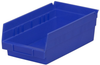 Akro-Mils 128 cu in Blue Industrial Grade Polymer Shelf Storage Bin - 11 5/8 in Length - 6 5/8 in Width - 4 in Height - 1 Compartments - 30130 BLUE -- 30130 BLUE - Image