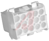 Connector, Soft Shell; Universal MATE-N-LOK; 15; Receptacle (Cap); Nylon; White - 70083540 - Allied Electronics, Inc.