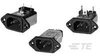 AC Power Entry Modules 6A IEC-1/4 FASTON FLANGE MOUNT -- 793-6EEBP - Image