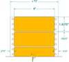 Fluorescent Address Label - Pinfeed - 161706 - Western Numerical Control