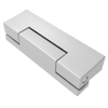 Surface Mount Hinge, 96 mm size, with Mounting CSK Holes, Zinc Alloy, Metallic Silver Powder coated - EH-DHIZ-9630-STPC - Southco