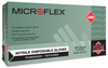 Microflex N24 Blue Medium Nitrile Powdered Disposable Gloves - Industrial, Food Grade - Rough Finish - 9 1/2 in Length - 683438-14242 - 683438-14242 - R. S. Hughes Company, Inc.