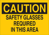 Brady B-555 Aluminum Rectangle Yellow Personal Protection Equipment (PPE) Sign - 10 in Width x 7 in Height - TEXT: CAUTION - 41158 - 754476-41158 - R. S. Hughes Company, Inc.