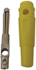 Banana Plug, 4Mm, 24A, Screw, Yellow; Gender Multicomp - 80P3598 - Newark, An Avnet Company