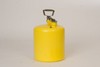 Eagle Yellow HDPE 5 gal Safety Can - 17 in Height - 12 1/2 in Overall Diameter - 048441-23553 - 048441-23553 - R. S. Hughes Company, Inc.