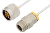 N Male to N Female Cable 12 Inch Length Using PE-SR405FL Coax, RoHS - PE3965LF-12 - Pasternack