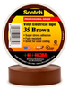 Scotch® Professional Grade Color Coding Vinyl Electrical Tape 35 -BROWN - 1/2