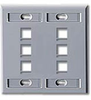 QuickPort Wallplates - 42080-6GP - Leviton Manufacturing