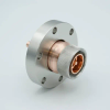 7/16″ DIN Coaxial Feedthrough, 50ohm, DC to 7.5 GHz, 2700 VRMS, 100 Watts, 0.275″ Copper Conductor, 2.75″ Conflat Flange -- A10021-1-CF - Image