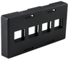 Modu Furniture Faceplate, 4P, Abs, Black; Accessory Type Hellermanntyton - 75Y0871 - Newark, An Avnet Company