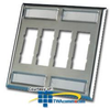 Legrand - Ortronics TracJack&trade; 8-Port Dual Gang.. - OR-40300458 - TelephoneStuff.com