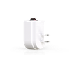 1 Outlet Polarized Adapter with Lighted Switch, 2-Prong to 2-Prong White - 5511 - Suzhou Ele Mfg Co., Ltd.