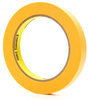 3M Scotch 2460 Yellow Masking/Painter's Tape - 1/2 in Width x 60 yd Length - 91672 -- 051111-91672 - Image