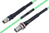 Temperature Conditioned SMA Male to TNC Female Bulkhead Low Loss Cable 18 Inch Length Using PE-P160LL Coax - PE3M0184-18 - Pasternack