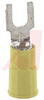 Terminal; Block Fork; 12 to 10 AWG; 0.25 in.; ETP Copper (Terminal); Tin; Vinyl - 70113680 - Allied Electronics, Inc.