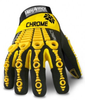 Hexarmor Chrome Series 4025 Yellow 9 Superfabric/Synthetic Leather Mechanic's Gloves - PVC Palm & Over Knuckles Coating - 4025 SZ 9 - 4025 SZ 9 - R. S. Hughes Company, Inc.