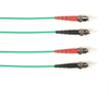 1-m, ST-ST, 50-Micron, Multimode, Plenum, Green Fiber Optic Cable - FOCMP50-001M-STST-GN - Visual Sound, Inc.
