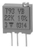 Trimmer Resistors - Through Hole 3/8 SQ H/ADJ 2M - 875-T93Z205KT20 - Utmel Electronic Limited