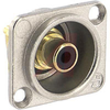 Phono Socket; Socket; Brass (Shell); Brass; Black; 26 mm L x 13 mm W x 31 mm H - 70088257 - Allied Electronics, Inc.