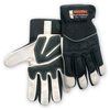 Chicago Protective Apparel Mechflex Black/White Medium Grain Goatskin Leather Mechanic's Gloves - MX-57 MD - MX-57 MD - R. S. Hughes Company, Inc.