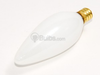40 Watt, 130 Volt White Blunt Tip Decorative Bulb - B402040 - bulbs.com