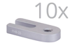 Post Holder Base Pack, Open Slot, 0.25 in. Thick, 1/4-20, Qty 10 - PHB-25-PK - Newport MKS