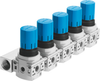 Pressure regulating valve manifold - LRB-1/4-DB-7-O-K5-MINI - Festo Corporation