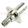 4 Hole Flange SMA Female (Jack) to BNC Female (Jack) Adapter, Hight Temp, 1.2 VSWR -- SM4708 - Image