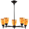 10155/5DR-YW Mid. Chandeliers-Glass Up - 638214 - Capital Lighting, Inc.