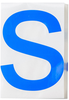 ToughStripe Die-Cut Blue Letter S - 121803 - Brady Corporation